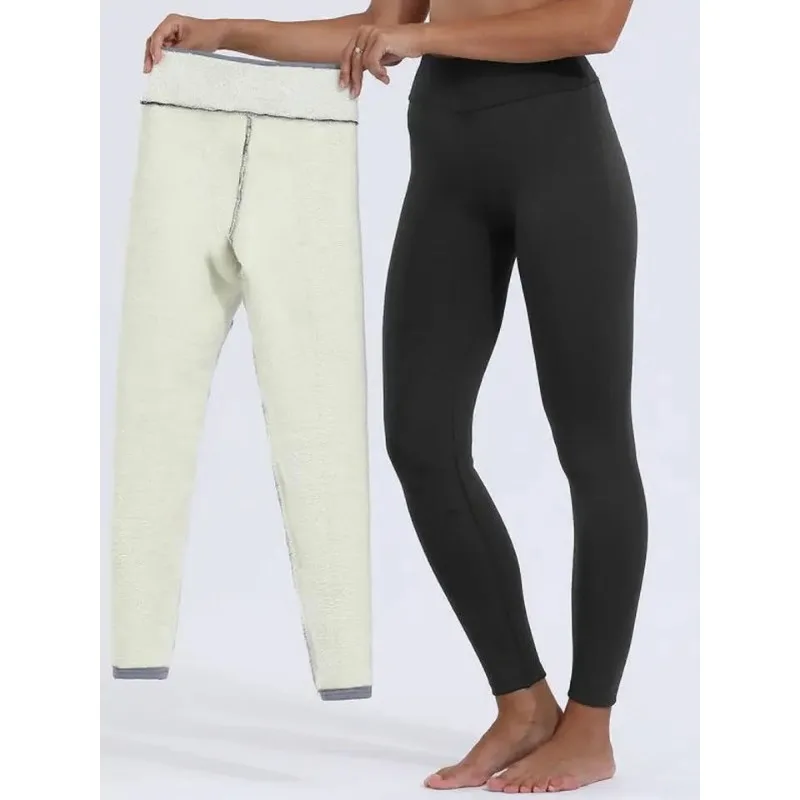 TOWED22 Leggings For Women,Thick Velvet Wool Cashmere Pants Womens Leggings  High Waisted Plus Size Leggings For Women Winter Warm Thermal  Pants(Grey,XL) 